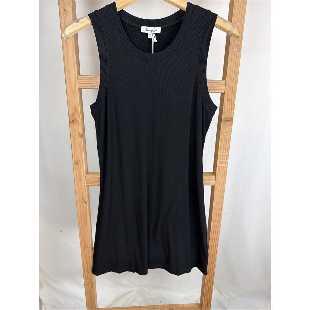 NWT Another Love Dear John Black Scoop Neck Tank Dress #1093 XS
